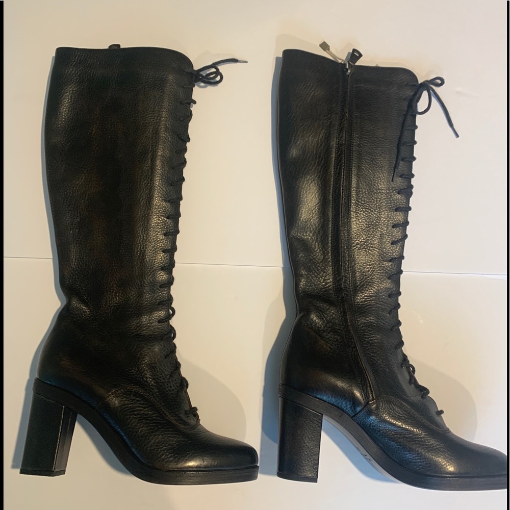 NWT ROBERTO DEL CARLO BRN LEATHER BOOTS FITS 38